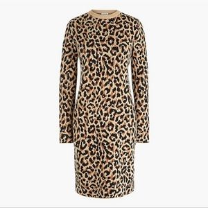 J Crew Leopard Sweater Dress